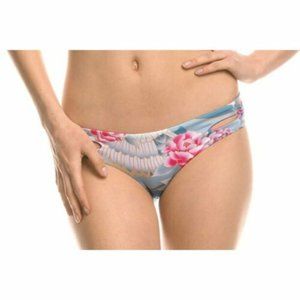 NEW Isabella Rose Bird Feather Cut‎ Out Hipster Bikini Bottoms [ Medium ] #3743